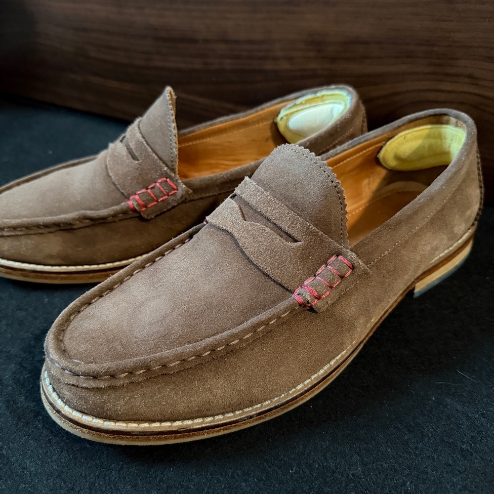 Samuel Windsor Loafers Brown Suede Men’s Size 9 UK 10 US